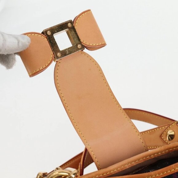 LOUIS VUITTON Monogram Multicolor Annie MM Bag Black LV Auth - Picture 13 of 16